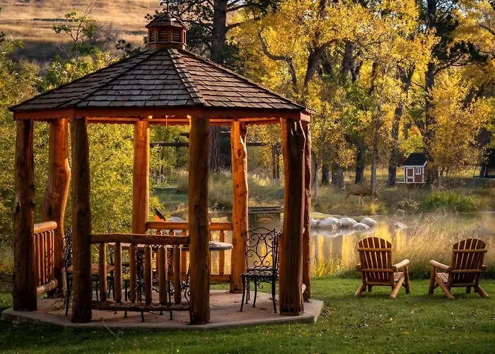 Spacious Retreat With Stone Fireplace & Pond Views In Banner, Wyoming